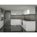 Handleless memasang kabinet dapur pek rata 3D gloss